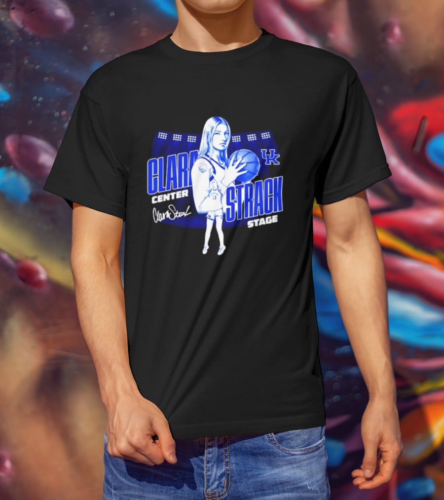 Clara Strack 13 Center Kentucky Wildcats Basketball Stage T-Shirt