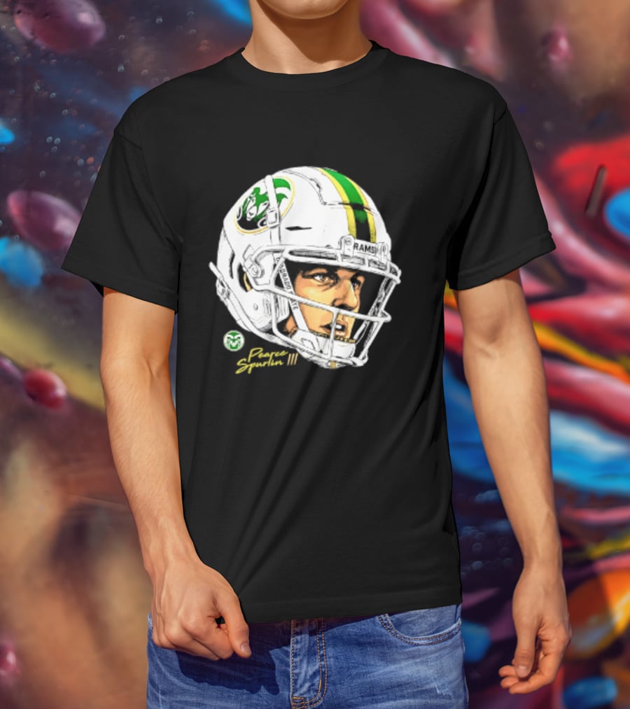 Darius Curry 3 Colorado State Rams NCAA Football Swag Head Prestigue Signature T-Shirt
