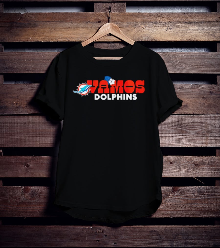 Miami Dolphins Vamos Hispanic Heritage Month Teal 2026 Celebrating Culture And Pride T-Shirt