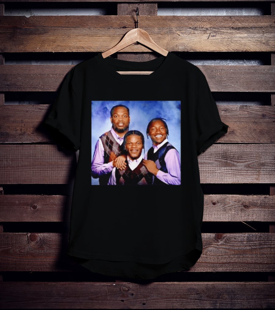 Derrick Henry Lamar Jackson Zay Flowers Baltimore Ravens Step Brothers T-Shirt