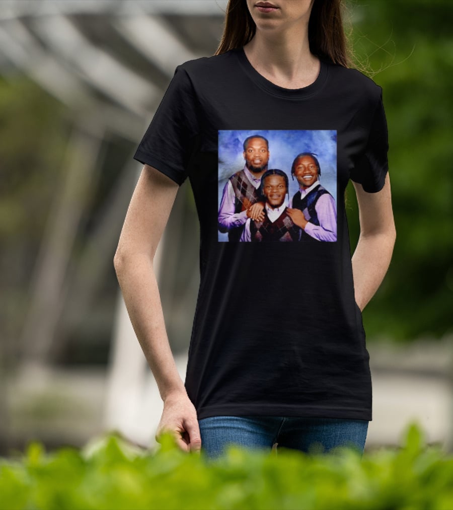 Derrick Henry Lamar Jackson Zay Flowers Baltimore Ravens Step Brothers T-Shirt
