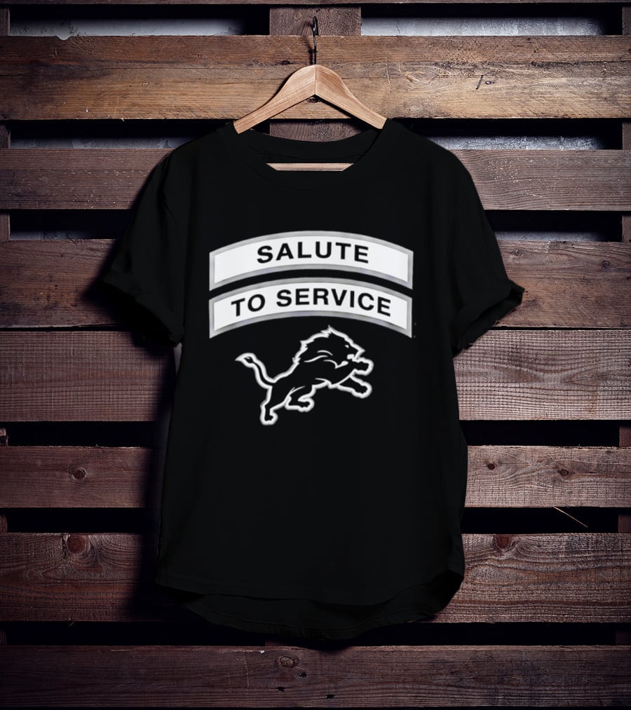 Detroit Lions Salute To Service 2026 NFL Team Honor T-Shirt