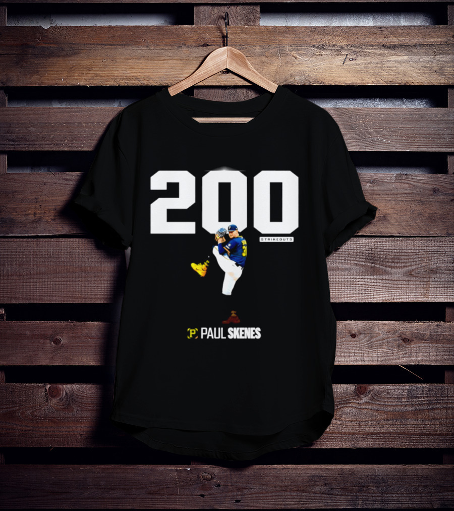Pittsburgh Paul Skenes 200+ Strikeouts Seasons T-Shirt
