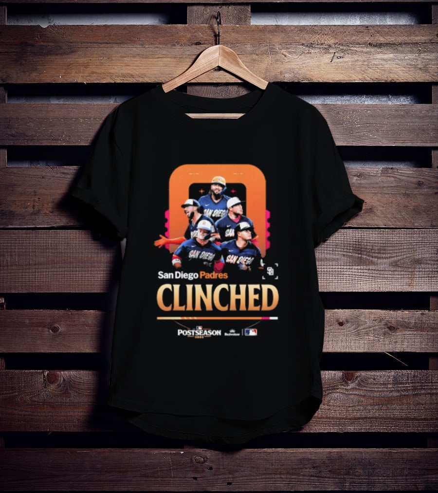 San Diego Padres Clinched 2026 Postseason MLB Baseball T-Shirt