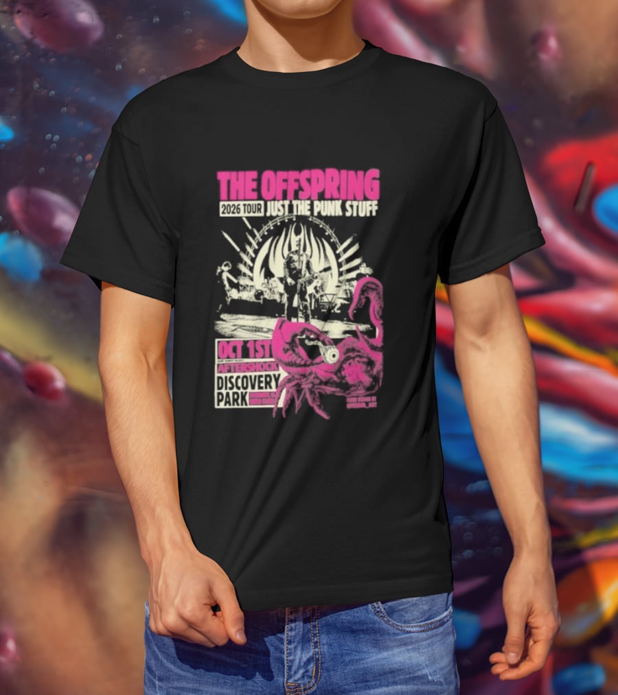 The Offspring Just The Punk Stuff Aftershock Festival 2026 Discovery Park Sacramento Oct 1st T-Shirt