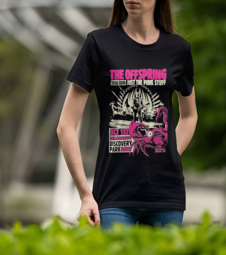 The Offspring Just The Punk Stuff Aftershock Festival 2026 Discovery Park Sacramento Oct 1st T-Shirt