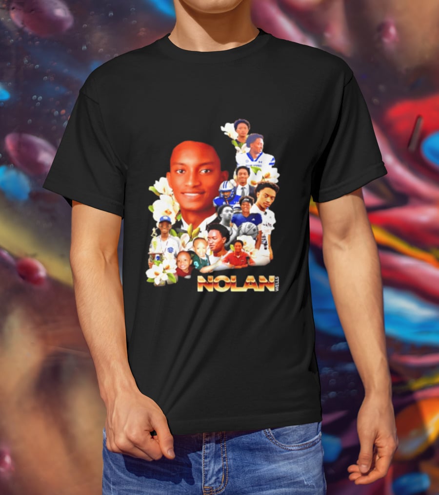 Justice For Nolan Wells 2026 Memorial Collage T-Shirt
