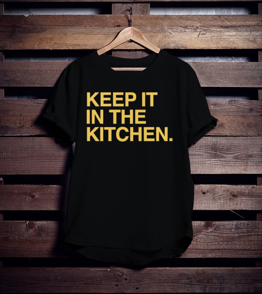 KEEP IT IN THE KITCHEN Notre Dame Fighting Irish Football T-Shirt