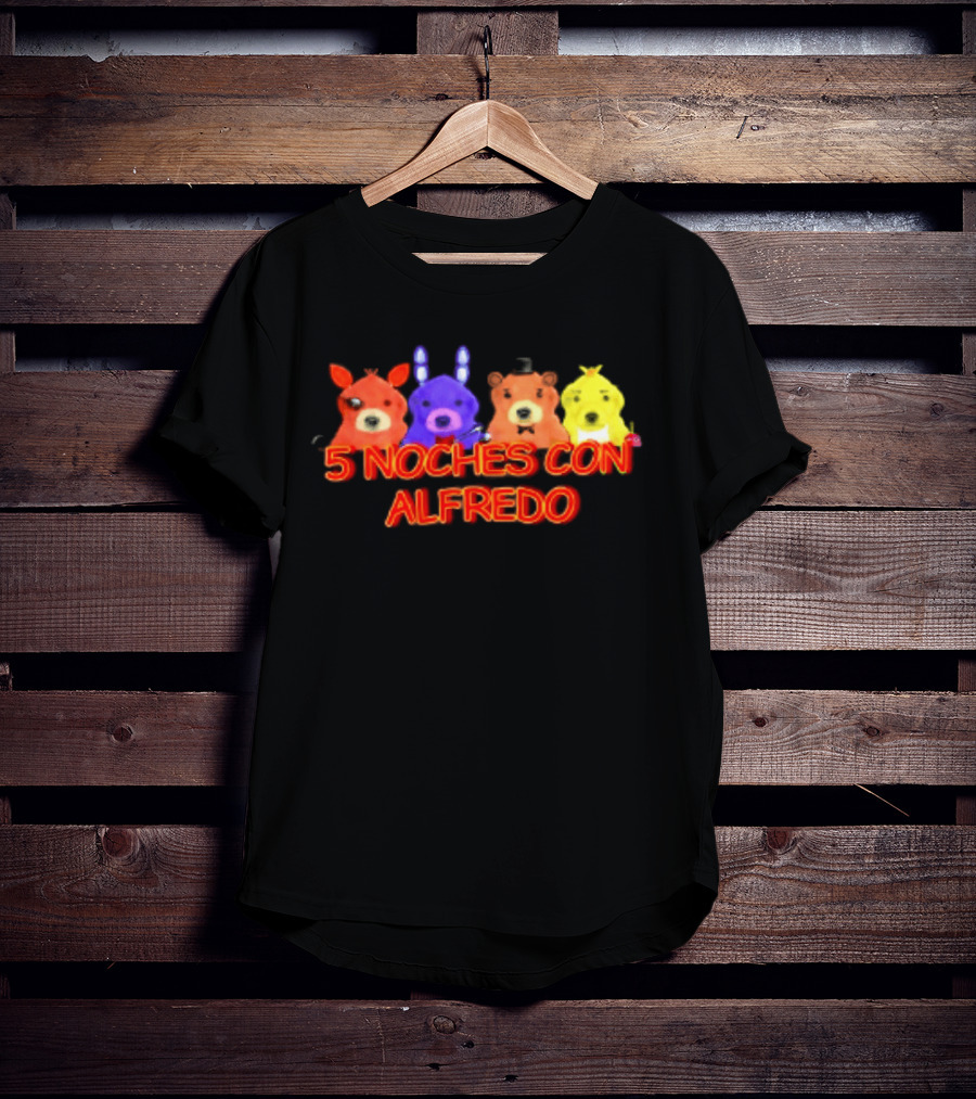 5 Noches Con Alfredo Five Nights At Freddy's Characters T-Shirt