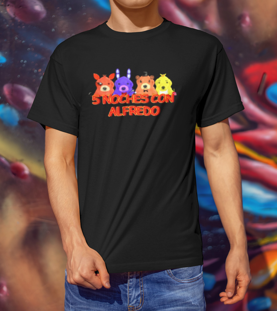 5 Noches Con Alfredo Five Nights At Freddy's Characters T-Shirt
