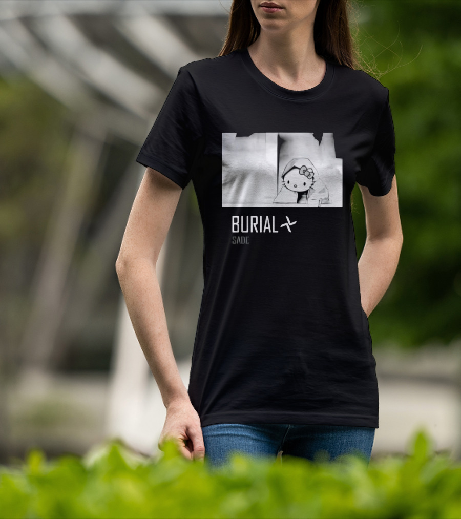 Burial Hello Kitty Sade Electronic Dubstep Cartoon T-Shirt