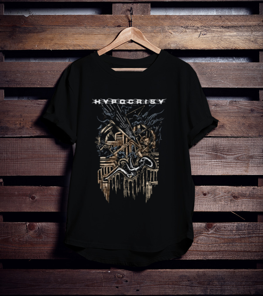Indiemerchstore Hypocrisy Alien Tour Artillery Cannons And Angelic Figure T-Shirt