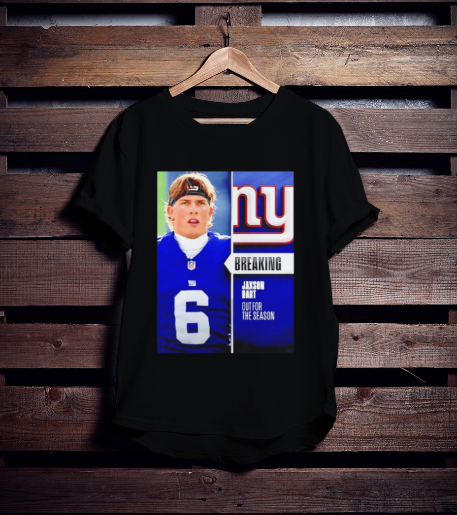 New York Giants Jaxson Dart Breaking Out For The Season T-Shirt