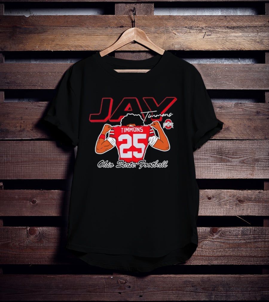 Ohio State Football Jay Timmons 25 Buckeyes T-Shirt