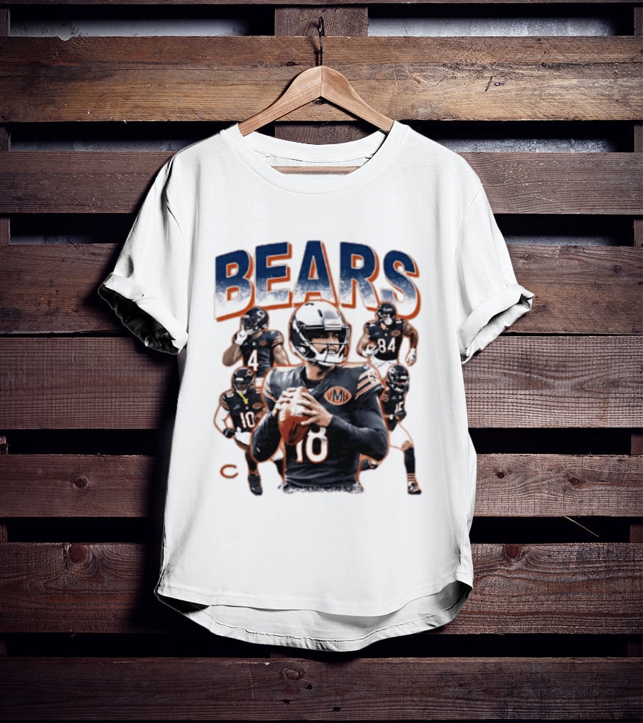 BEARS Chicago 2026 Football Team Collage T-Shirt