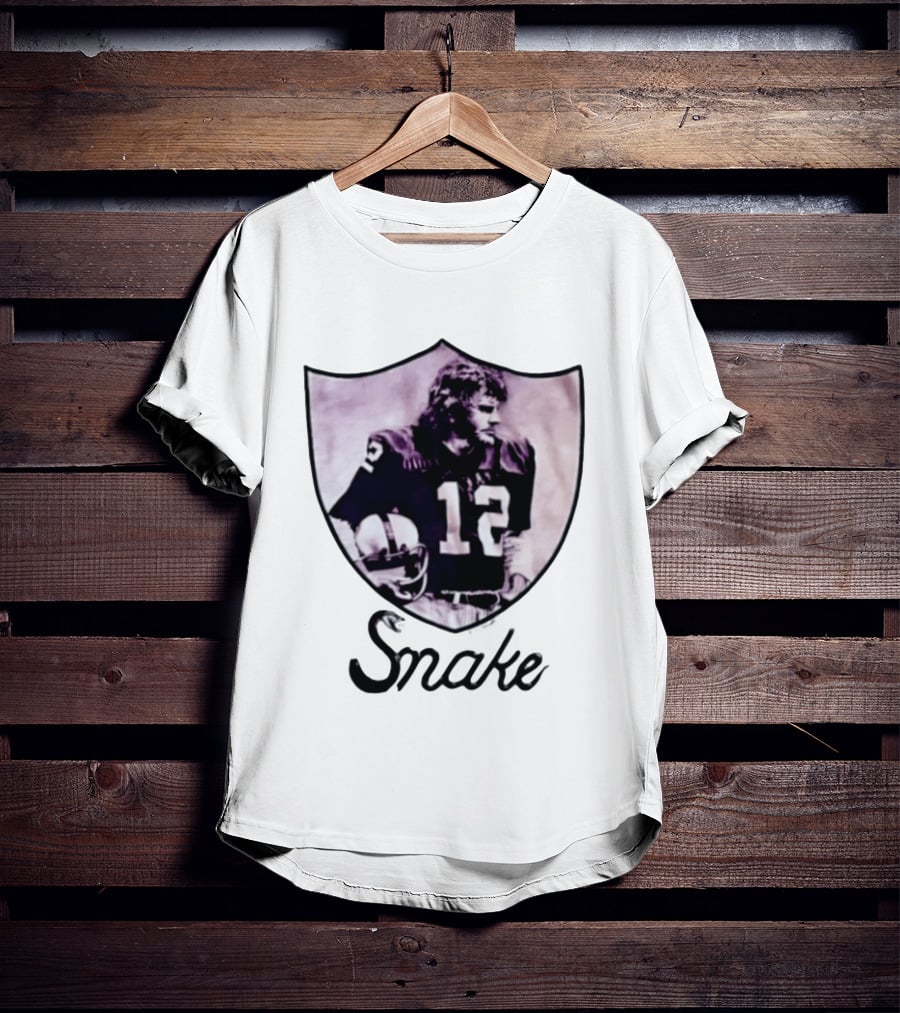 Ken Stabler Snake 12 Oakland Raiders T-Shirt