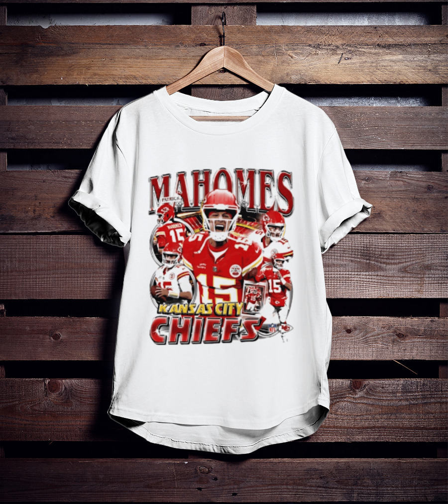 Patrick Mahomes Kansas City Chiefs NFL Player Collage 2026 T-Shirt