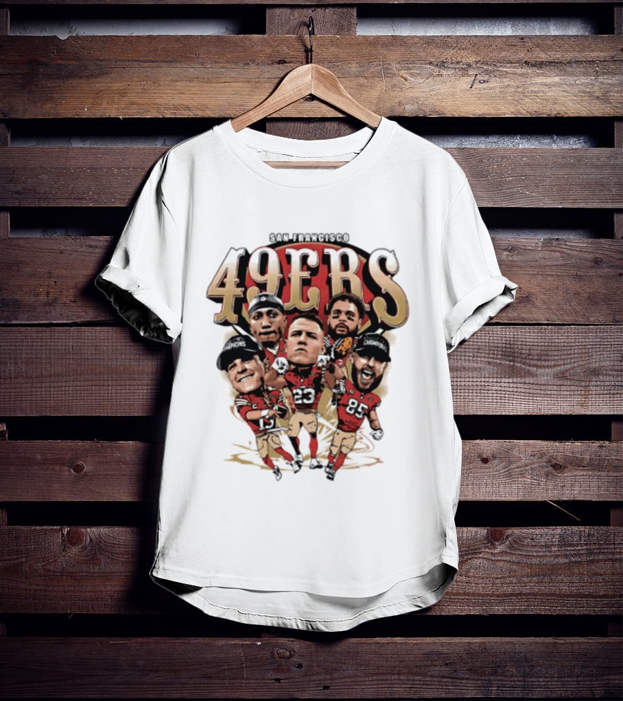 San Francisco 49ers 2026 Big Head Players NFL Football T-Shirt
