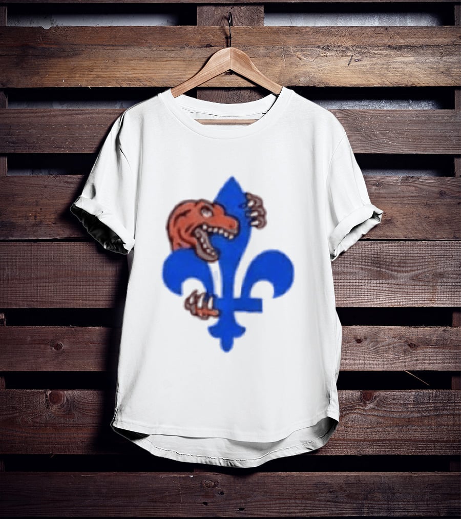2026 Raptors Quebec Canada Games Fleur De Lis And Dinosaur T-Shirt