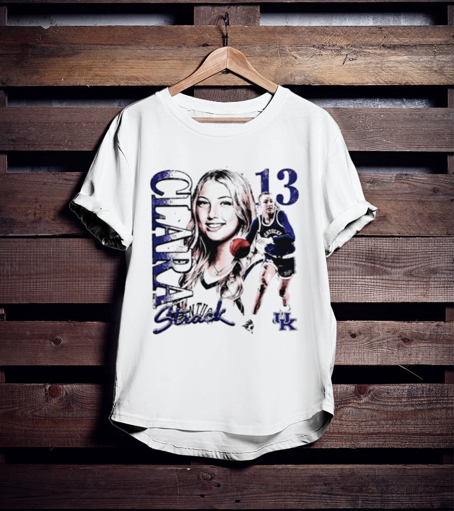 Clara Strack 13 Kentucky Wildcats NCAA Women's Basketball Player T-Shirt