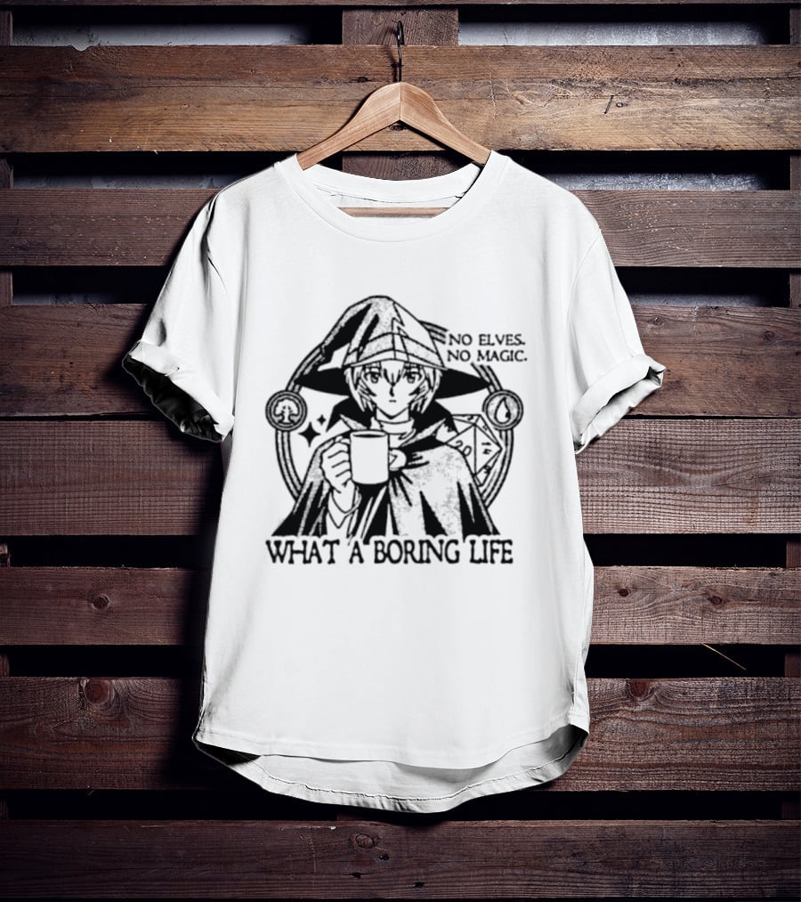 Witch Hat Atelier No Elves No Magic What A Boring Life Anime T-Shirt