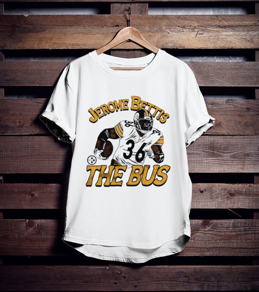 Jerome Bettis The Bus Pittsburgh Steelers Player 36 T-Shirt