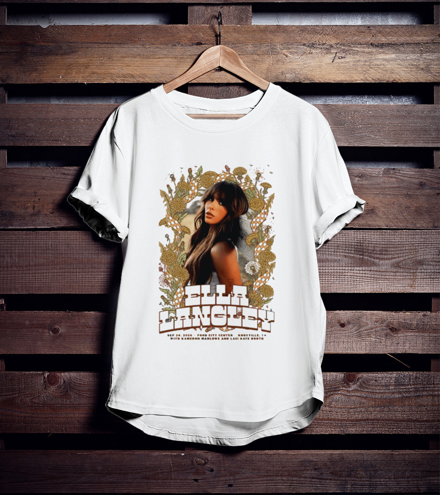 Ella Langley The Dandelion Tour 2026 Knoxville TN September 24 Event At Food City Center T-Shirt
