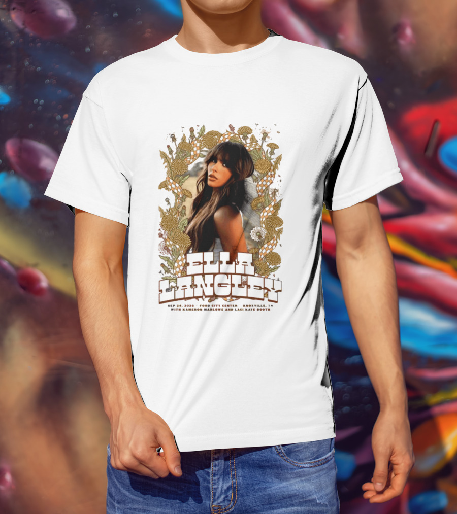 Ella Langley The Dandelion Tour 2026 Knoxville TN September 24 Event At Food City Center T-Shirt