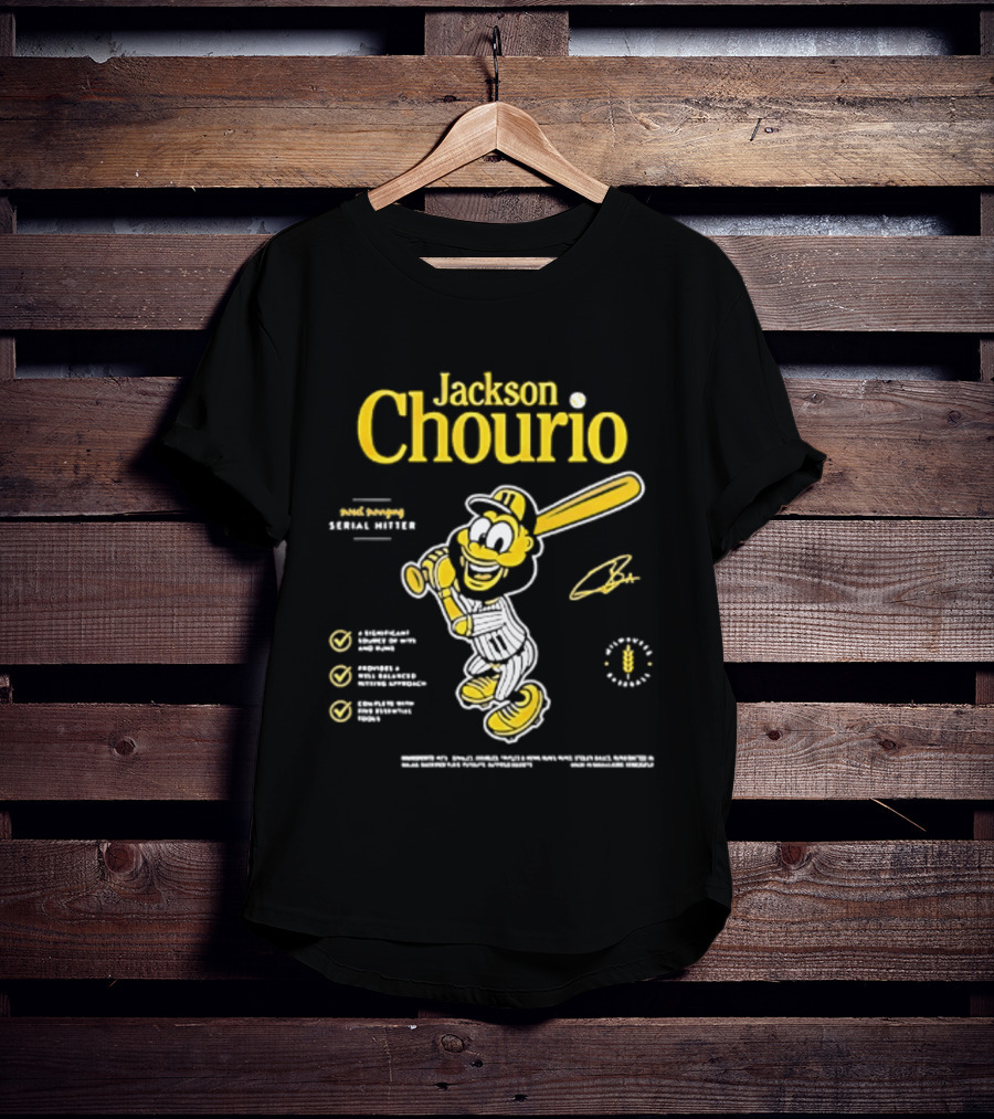 Jackson Chourio 2026 Milwaukee Brewers Serial Hitter T-Shirt