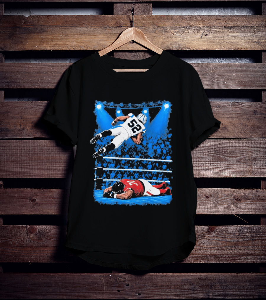 2026 Panthers Trevis Gipson Top Rope Wrestling Leap T-Shirt