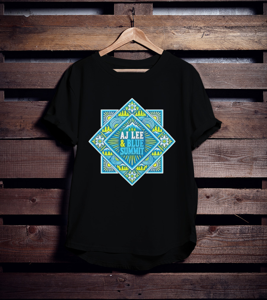 AJ Lee & Blue Summit Bluegrass Folk Americana Mandala T-Shirt