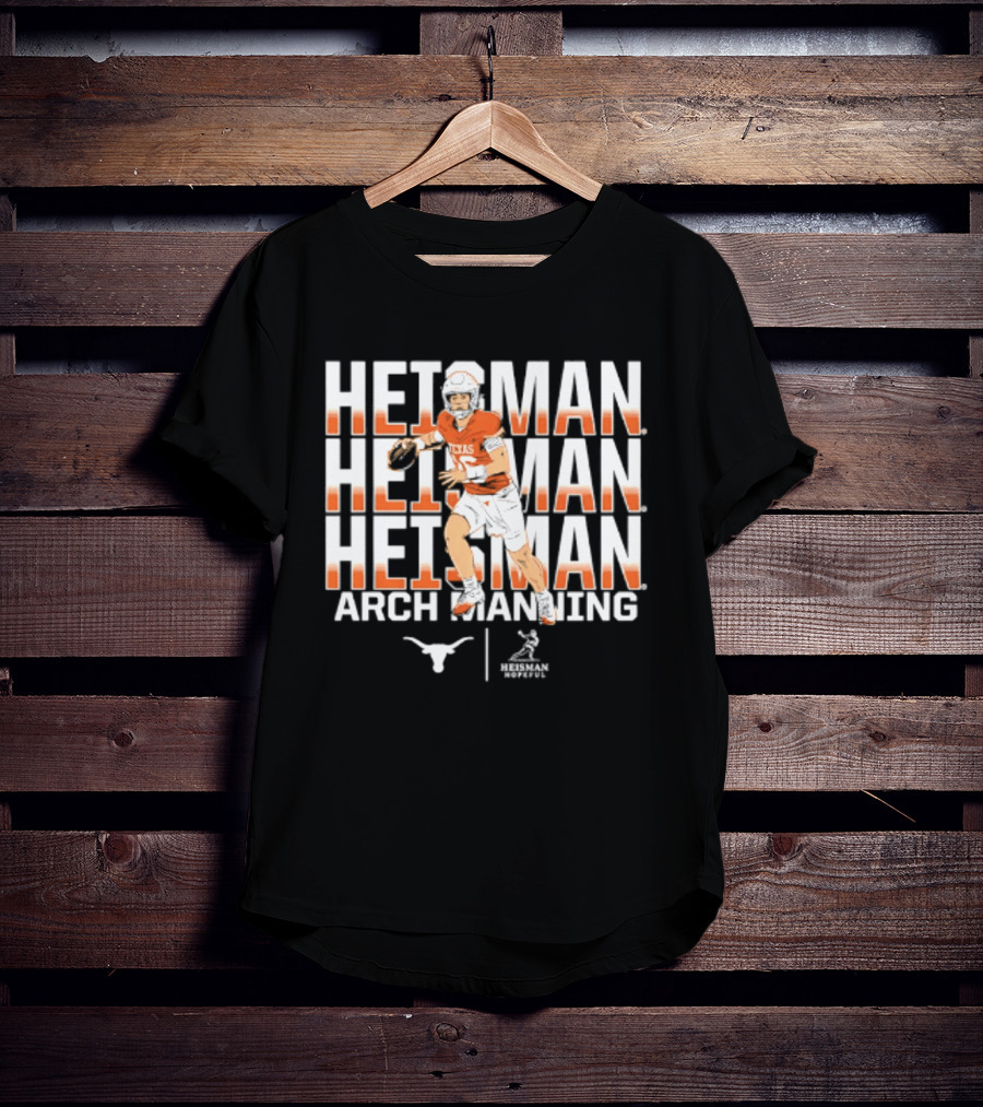 Texas Longhorns Arch Manning Heisman Trophy Contender NCAA Football T-Shirt
