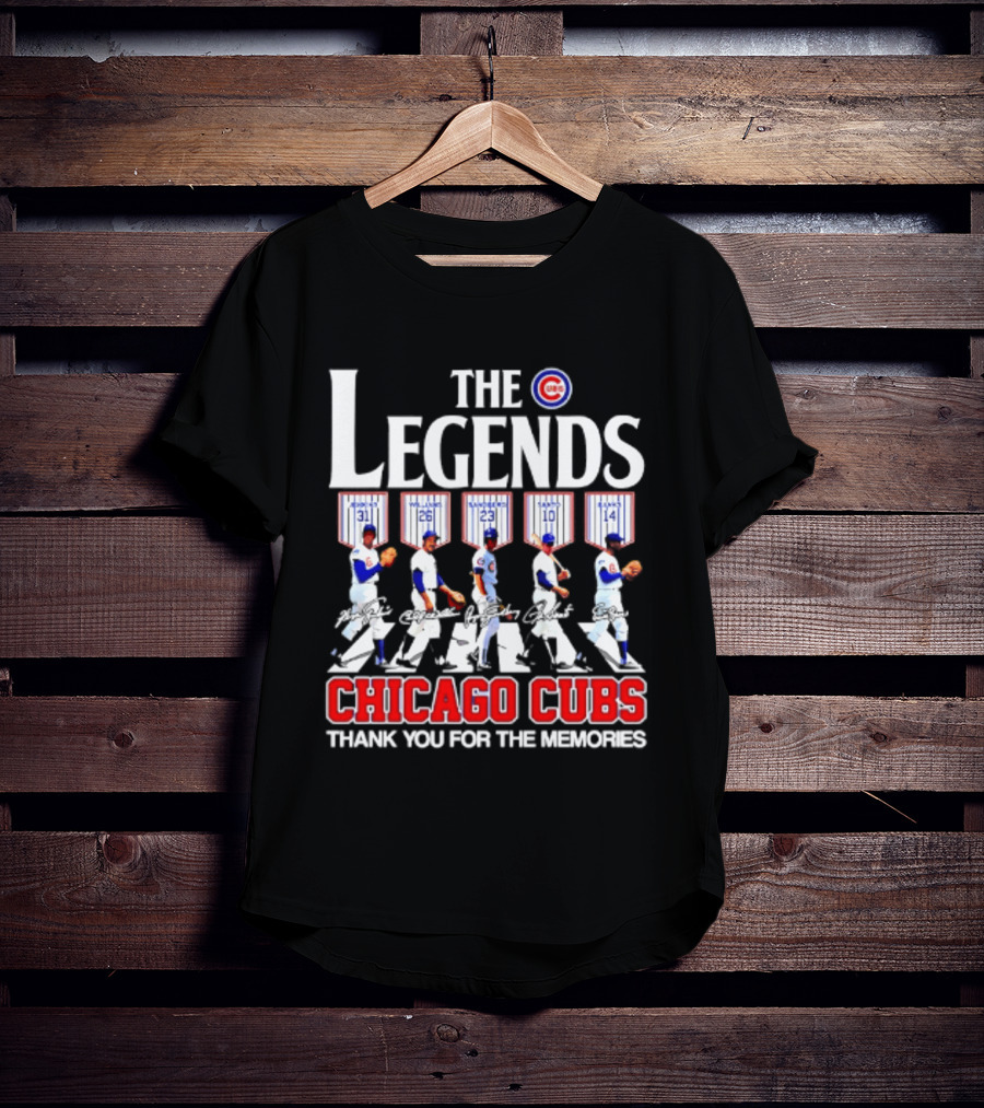 Chicago Cubs The Legends 31 23 10 14 Thank You For The Memories T-Shirt