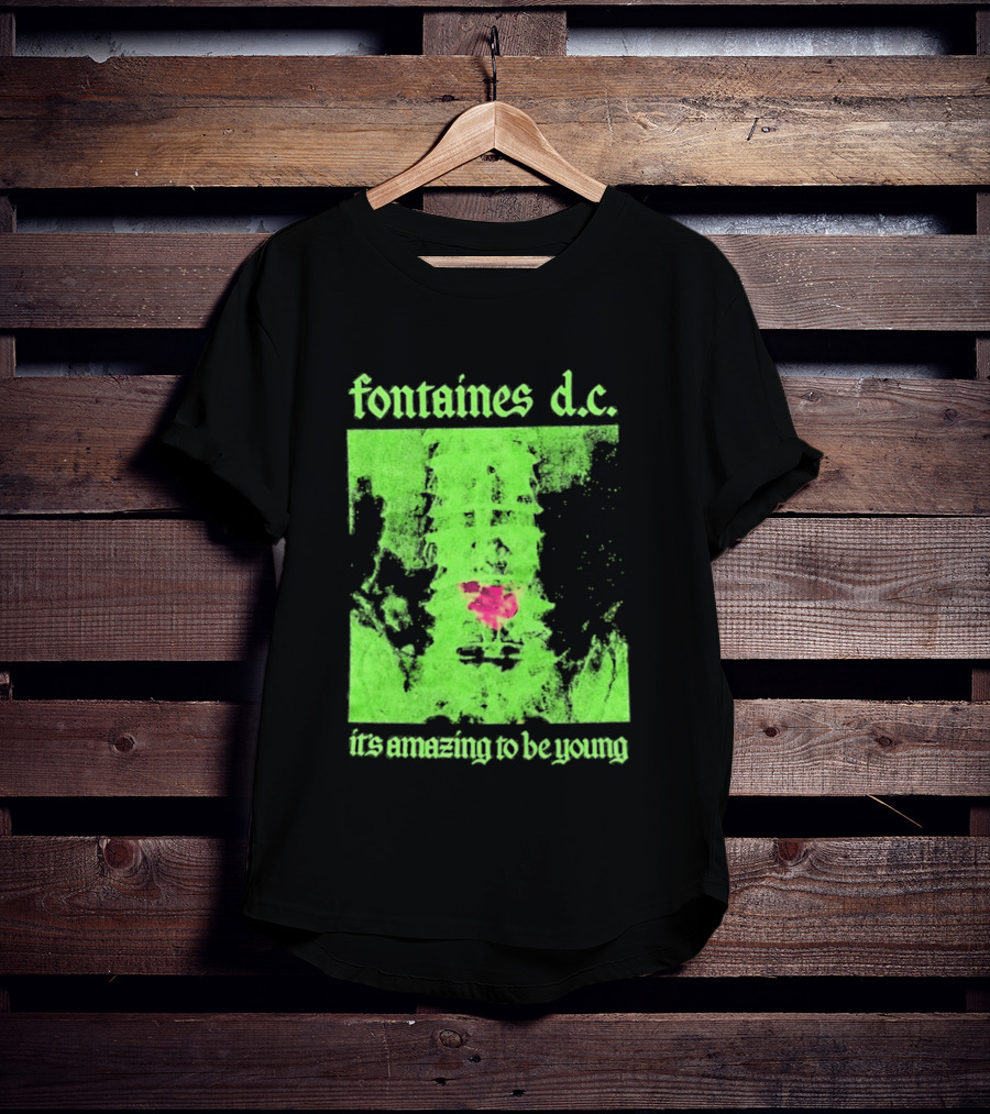 Fontaines D.C. It's Amazing To Be Young Bright Grunge T-Shirt