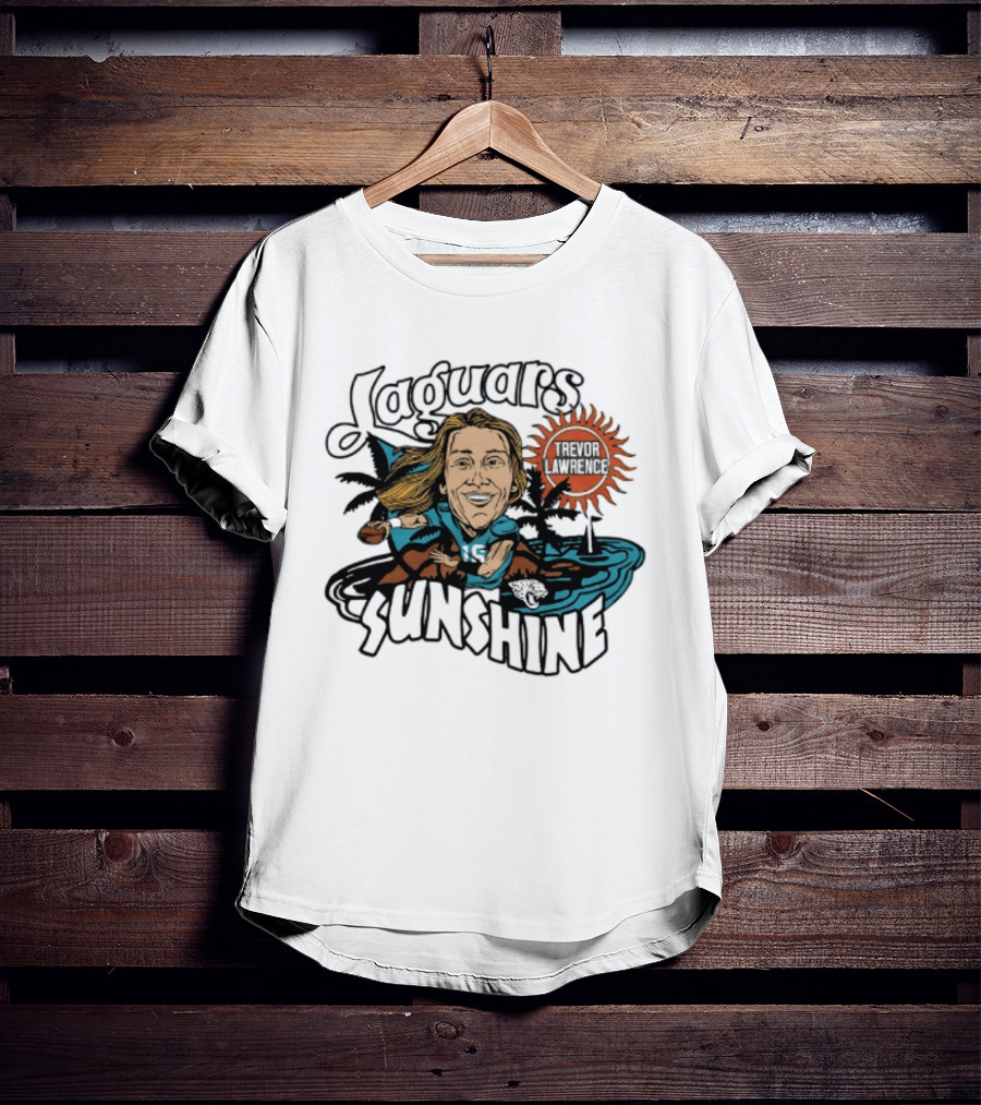 Jacksonville Jaguars Sunshine Caricature Trevor Lawrence T-Shirt