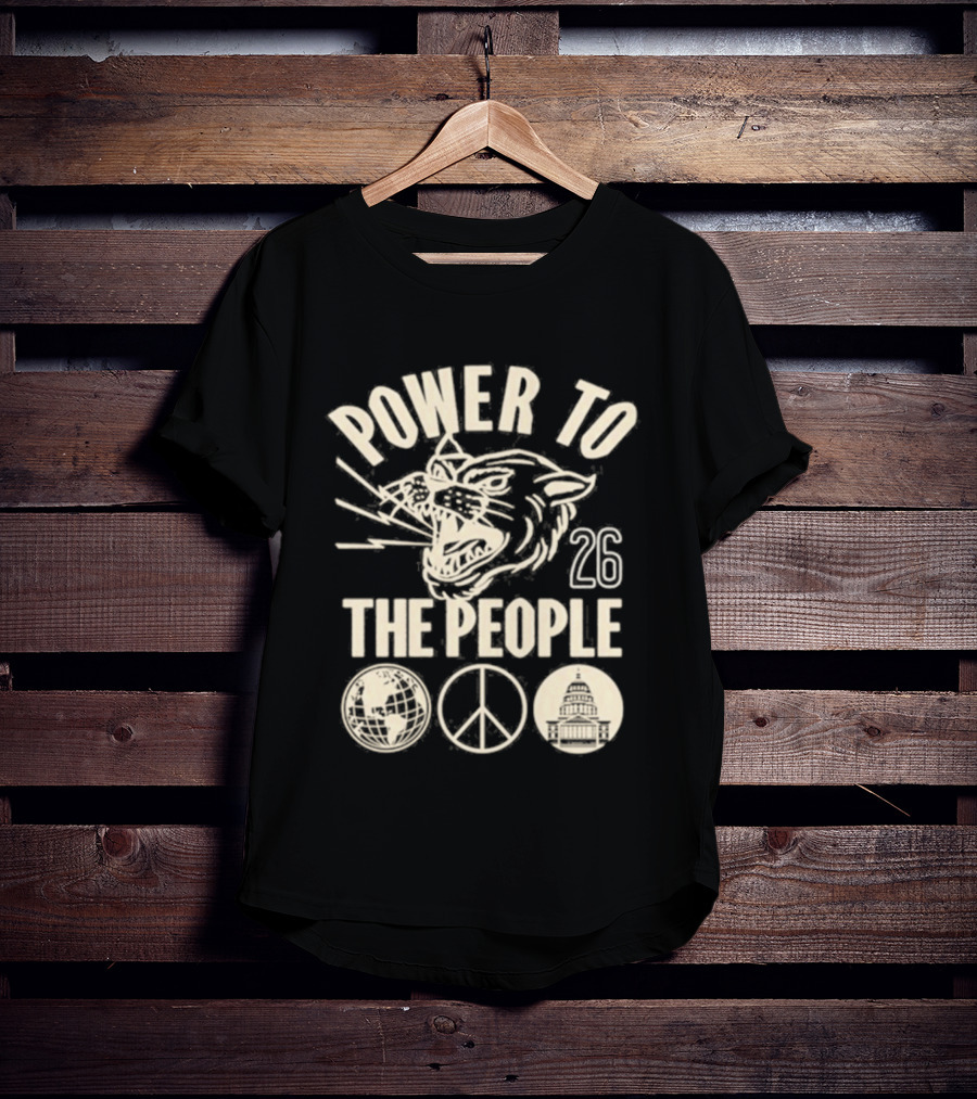 Power To The People Tiger Peace Columbia MD 26 Festival October 3 2026 T-Shirt