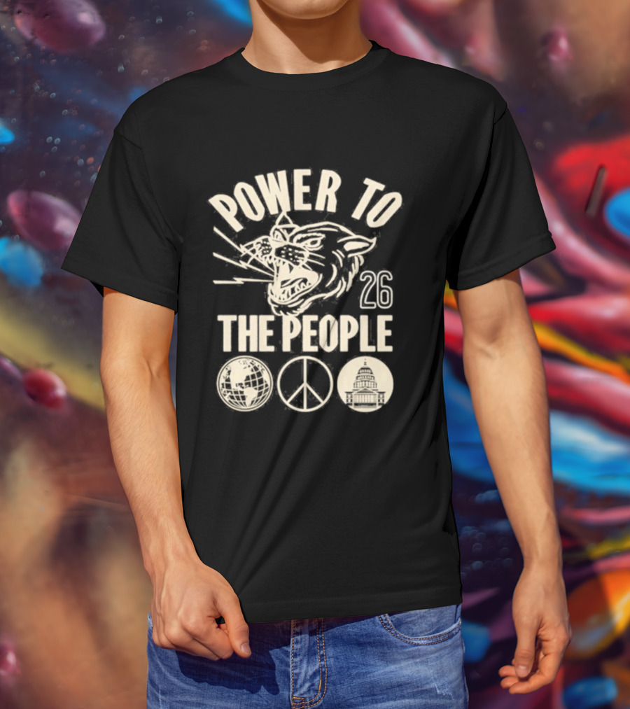 Power To The People Tiger Peace Columbia MD 26 Festival October 3 2026 T-Shirt
