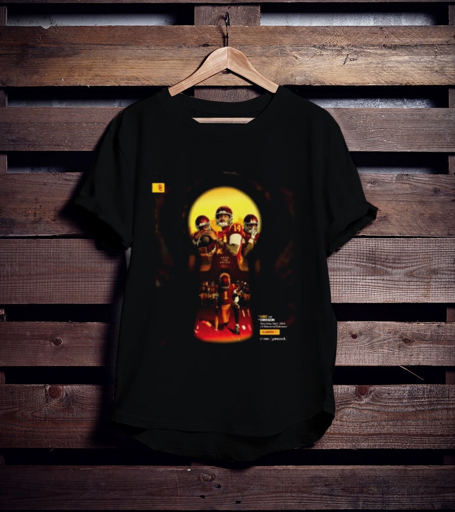 USC Trojans Vs Oregon Ducks Lock The Gates Football Game September 26 2026 L.A. Memorial Coliseum T-Shirt