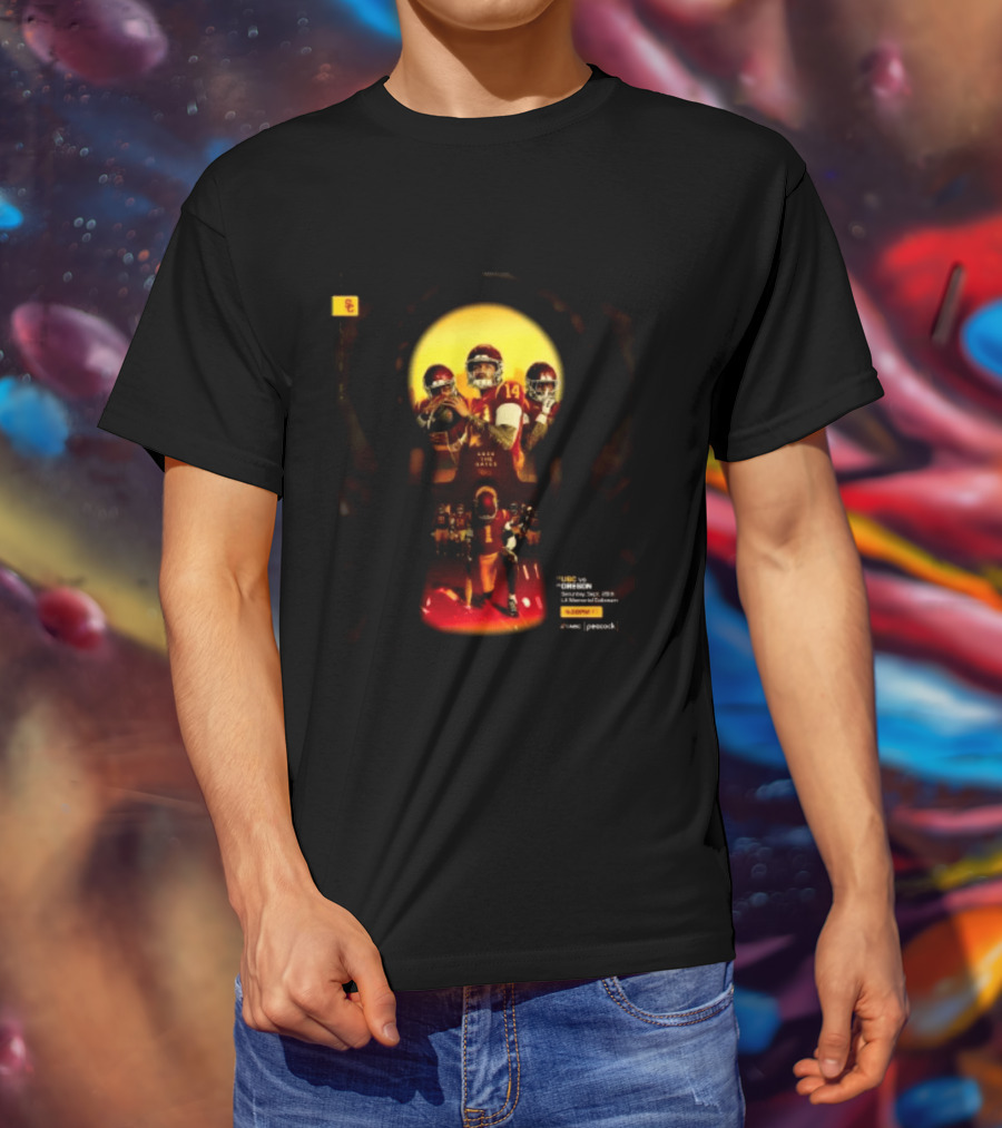 USC Trojans Vs Oregon Ducks Lock The Gates Football Game September 26 2026 L.A. Memorial Coliseum T-Shirt