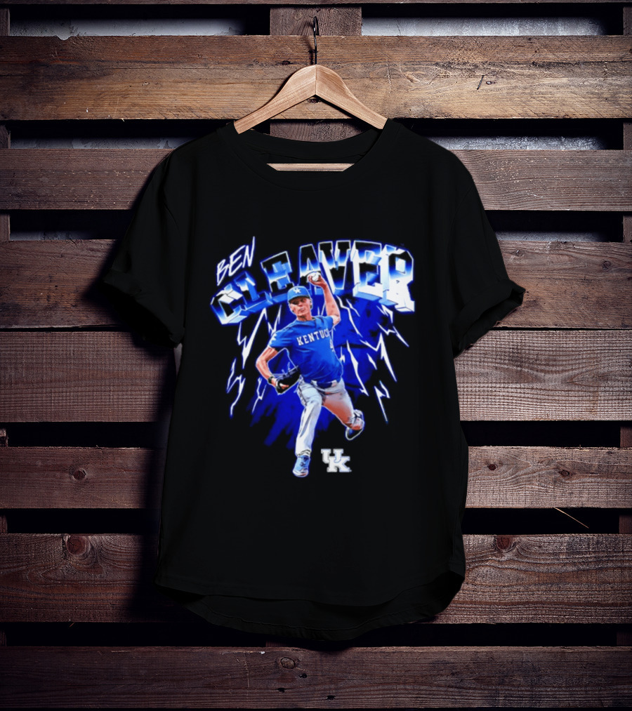 Kentucky Wildcats Ben Cleaver NCAA Baseball Player T-Shirt