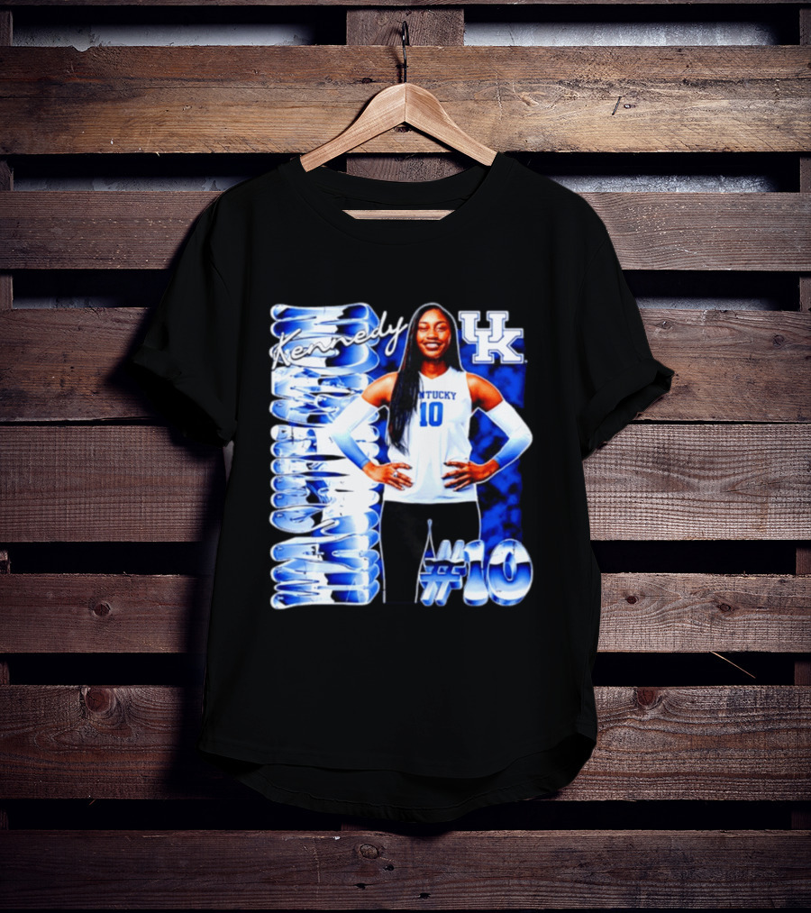 Kennedy #10 Kentucky Wildcats NCAA Volleyball T-Shirt