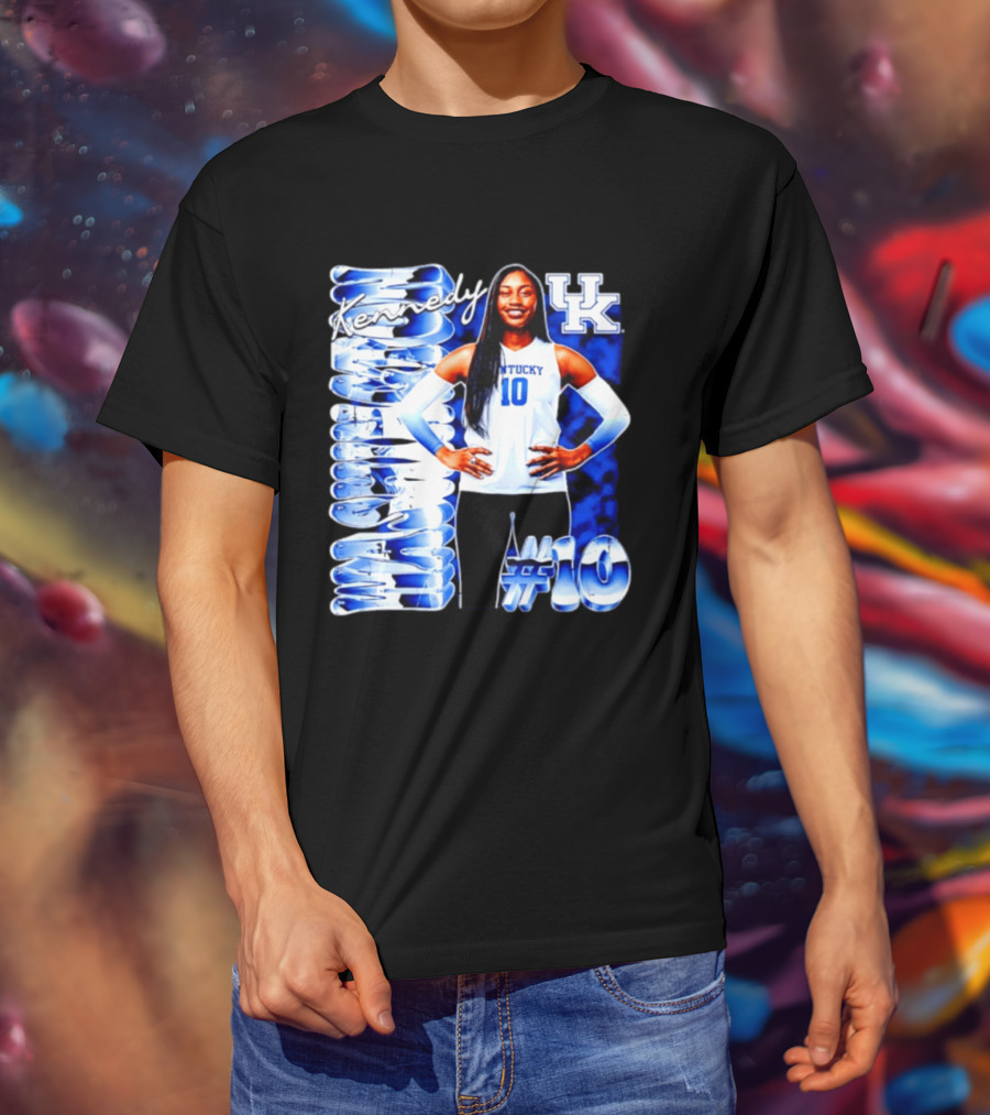 Kennedy #10 Kentucky Wildcats NCAA Volleyball T-Shirt