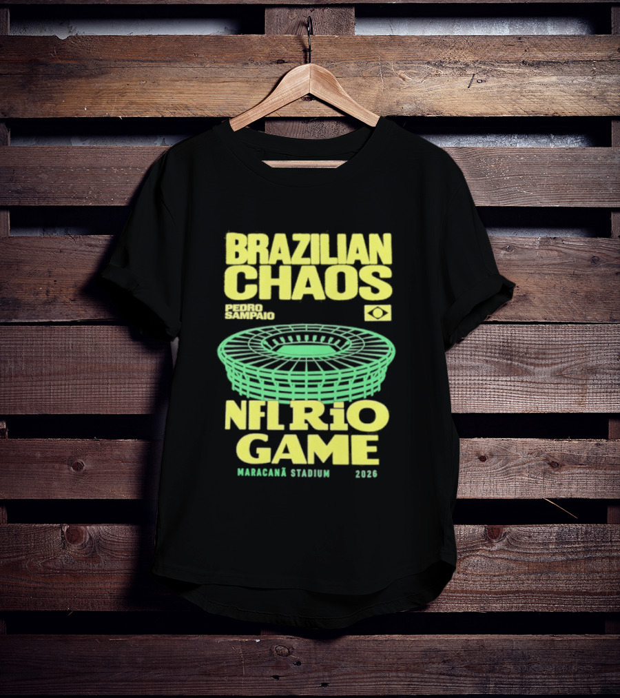 Brazilian Chaos NFL Rio Game Maracanã Stadium 2026 T-Shirt