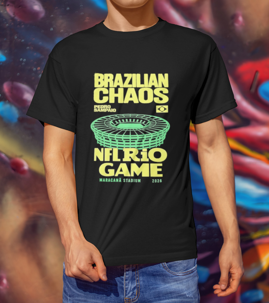 Brazilian Chaos NFL Rio Game Maracanã Stadium 2026 T-Shirt