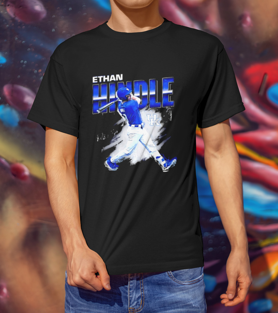 Ethan Hindle Kentucky Wildcats NCAA Baseball Player UK T-Shirt