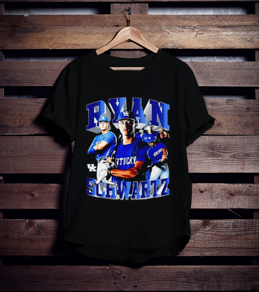 Ryan Schwartz Kentucky Wildcats NCAA Baseball Player T-Shirt