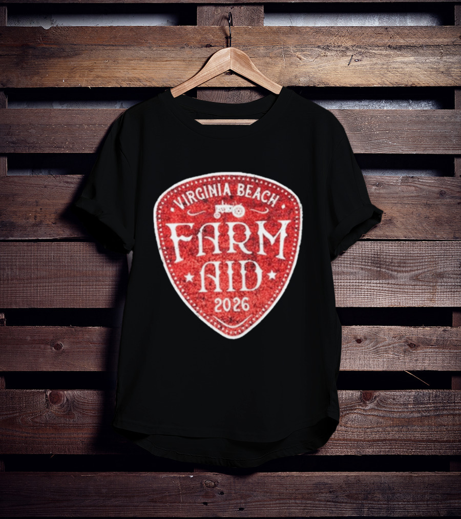 Virginia Beach Farm Aid 2026 Vintage Tractor T-Shirt