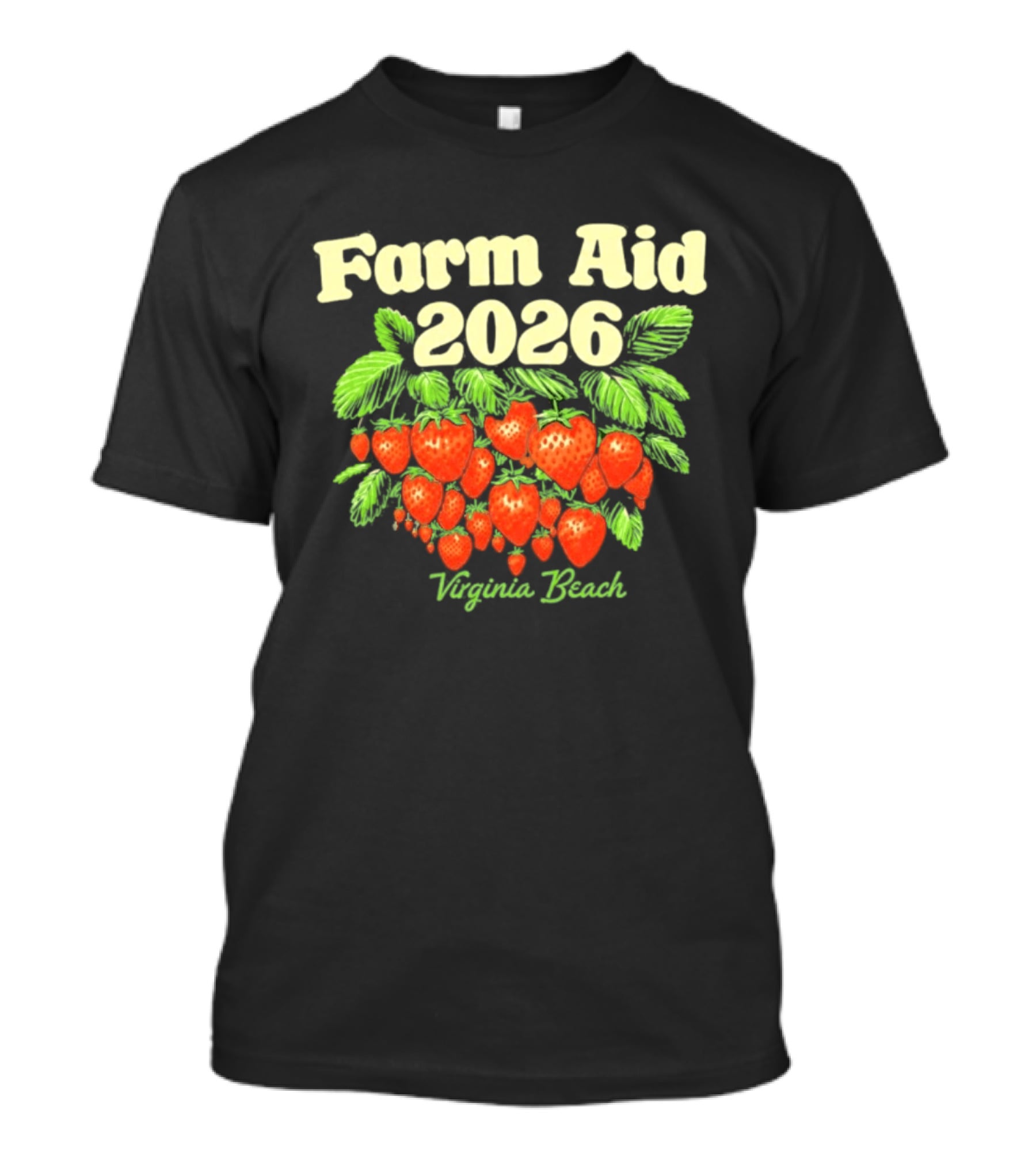 Farm Aid 2026 Virginia Beach Strawberry Event September 26 T-Shirt