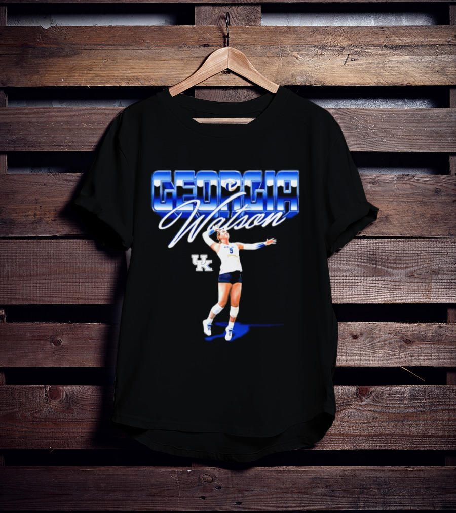Georgia Watson 9 Kentucky Wildcats NCAA Women's Volleyball Player T-Shirt