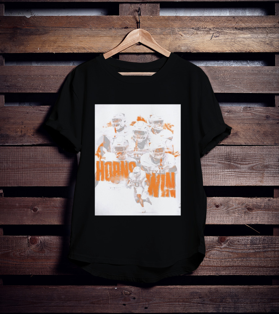 Texas Football Horns Win Burnt Orange 2026 T-Shirt